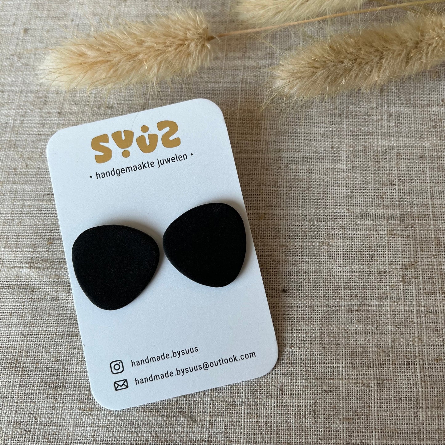 Grote studs zwart