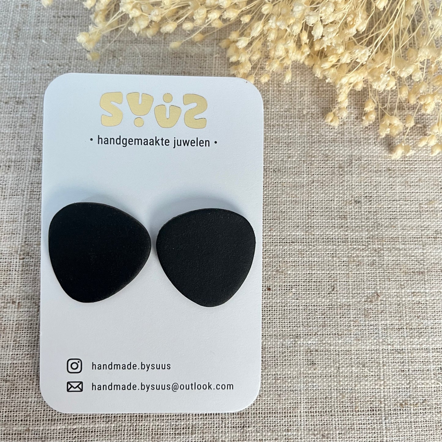 Grote studs zwart