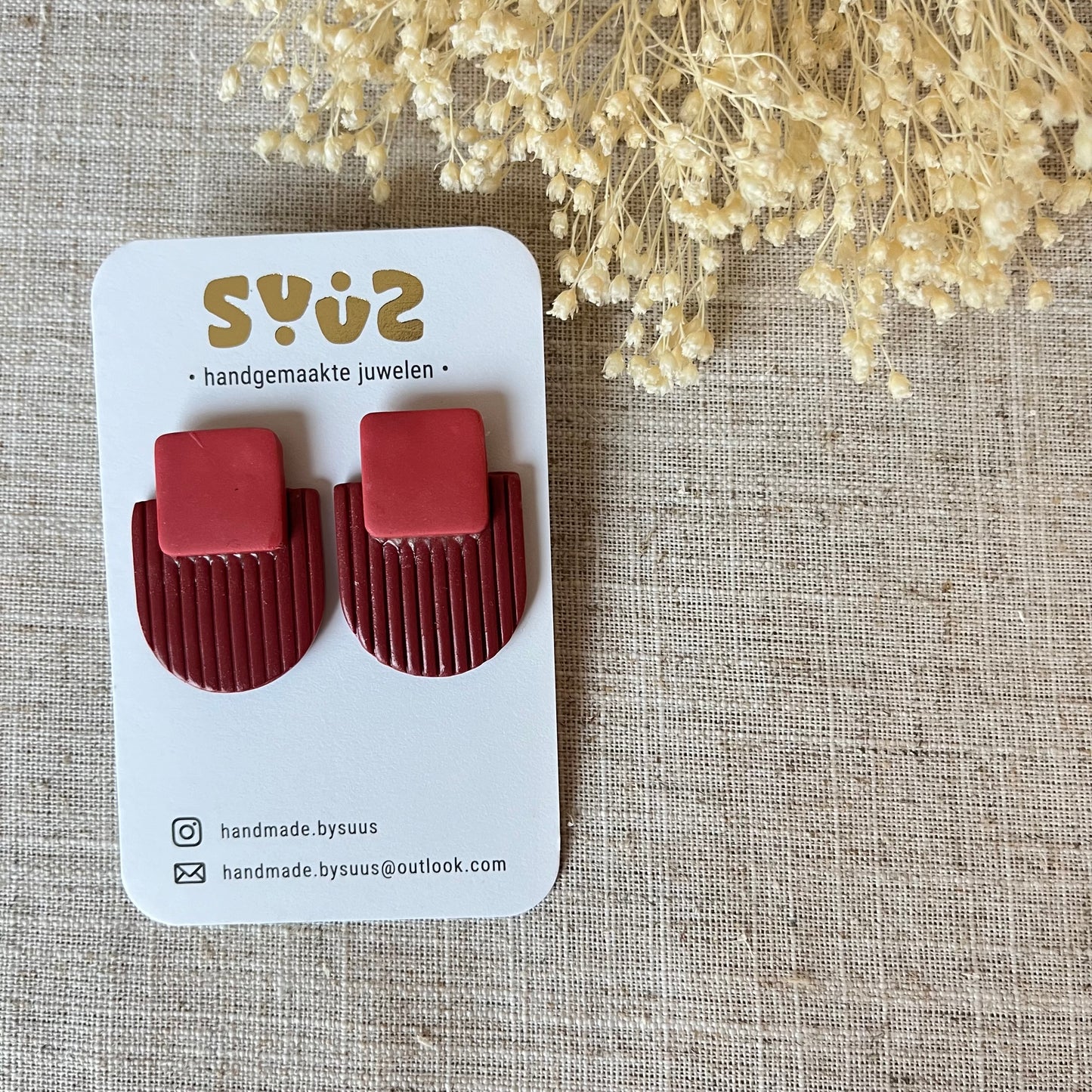 Grote studs rood