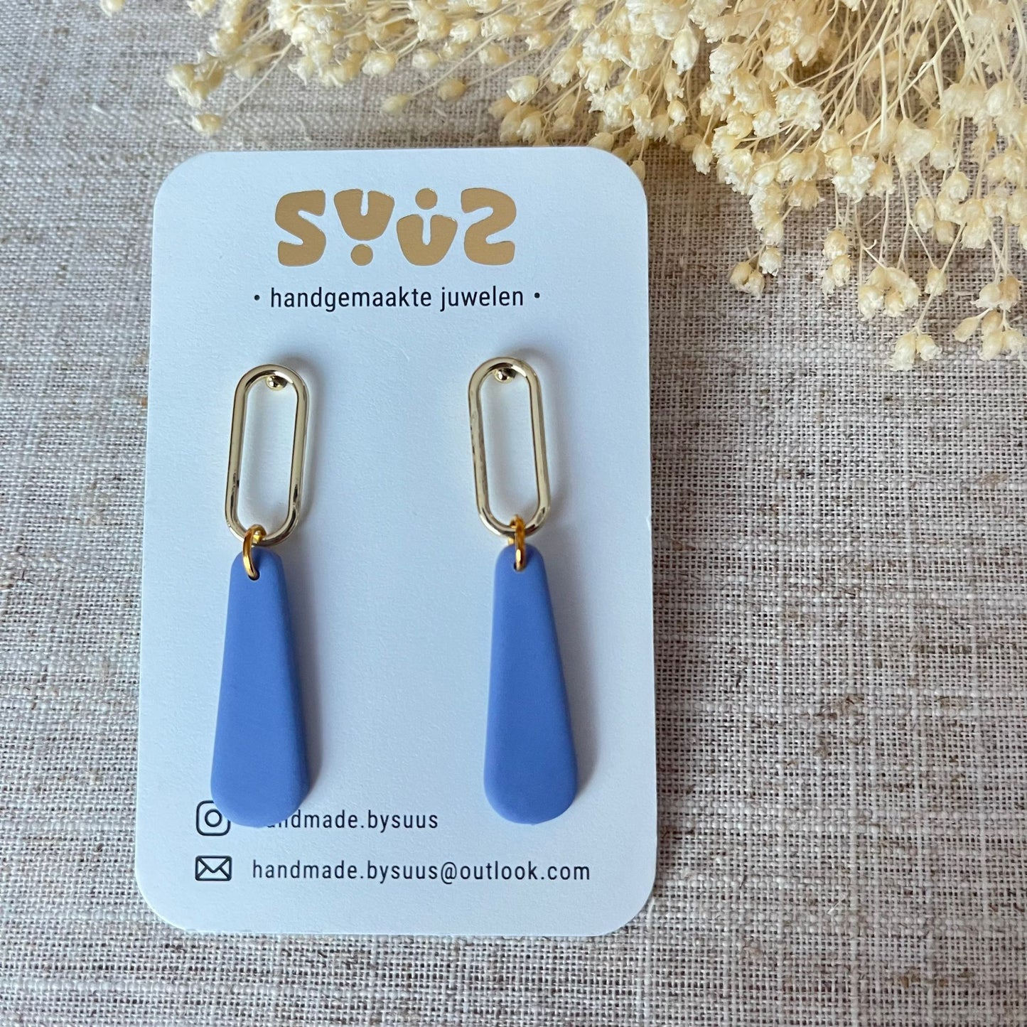 Lange hangers blauw