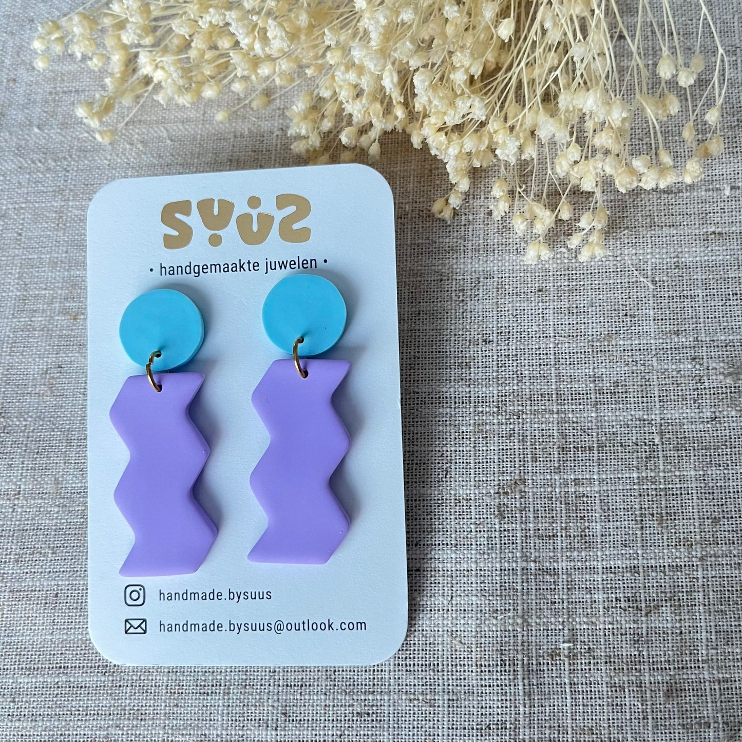 Hangers blauw/paars